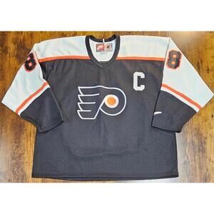 Vintage 90s Nike NHL Hockey Jersey Eric Lindros Philadelphia Flyers Size XL